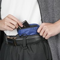 Hidden Wallet Pouch Lightweight RFID Blocking Clip Stash Pouch RFID Blocking Money Belt Travel Pouch