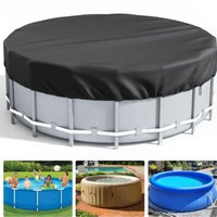 6/8/10/12ft Round Swimming Pool Solar Covers Foldable Dustproof Replacement Parts Blanket Protector Outdoor Hot Tub Accessories