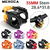 MEROCA ME35 MTB stem 35mm Gradient Short bike stem 31.8 For Mountain Road Balance bike Black Hollow Bicycle handlebar stem