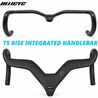 AliExpress ULLICYC T5 ULTRA Full Carbon Fiber Rise Integrated Handlebar Internal Routing Road Bike Cockpit,Rise 40mm Carbon Race Drop Bar