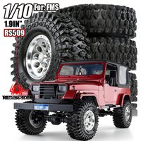 RED SPIDER 4pcs 1.9'' Beadlock Wheels and Tires Rim for 1/10 Traxxas TRX4 TRX6 Axial Scx10 Axi03007 90046 RC4WD D90 D110 SCX10