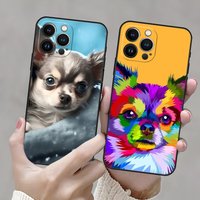 Chihuahua Dog Phone Case For Iphone 13 15 11 17ProMax 16 14 12 Pro Xs Max Mini Xr 8 6 Plus Shell Coque