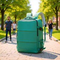 1pc Multi functional large capacity leisure business computer backpack, student class backpack, outdoor travel backpack