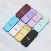 HOT Ultra Thin Wrinkle Paint Butane Gas Lighter Classic Grinding Wheel Ignition Outdoor Portable Mini Lighters Smoking Wholesale
