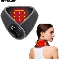 Electric Neck Vibration Massage Wrap with Heating Wireless Neck Hot Compress Protector Pad Shoulder Warmer USB Rechargeable