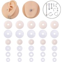 10-100 PCS Piercing Jewelry Silicone Pad Piercing Healing Silicone Discs for Industrial Cartilage Earrings Nose Tongue Lip Ring