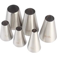 Promotion Multi-size Large Size Round Piping Nozzle Cake Cream Pastry Tools Stainless Steel Icing Tips For Cupcake Decorating