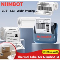 Large Size Label for Niimbot B4 Label Printer 4-inch/100x150mm Self-adhesive Stickers for Shipping Label Business Office Use