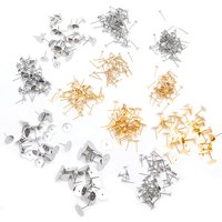 3MM 4MM 5MM 6MM 8MM 316 Stainless Steel Earring Posts Blanks Flat Pad Ear Studs For DIY Earring Making Finding(50Pcs/lot)
