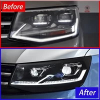 Car Front lamps Assembly For VW Multivan T6 2016-2020 Upgrade LED Auto Headlight Projector Double Lens High Quality Accessories