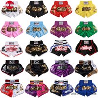 Muay Thai Shorts 2024 New Boxing Shorts Women Men Child Embroidery Kickboxing Training Pants Sanda Martial Arts Fight Equipment
