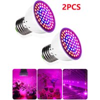 2pcs Full Spectrum E27 220V LED Plant Grow Light Bulb Fitolampy Phyto Lamp For Indoor Plants Garden Hydroponics Grow Tent Box