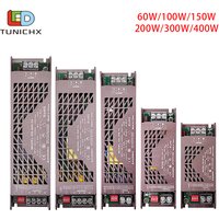 Ultra Thin LED Lighting Transformers High Quality Power Supply 60W 100W 150W 200W 300W 400W LED Driver For Strip Light DC12V 24V