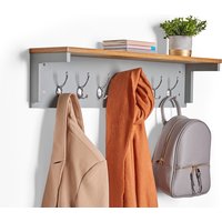 7-Hook Towel Hanger Nail Wall Rack Hooks Coat Clothes Holder Wall Mounted Coat and Hat Rack for Bathroom Kitchen Accessories