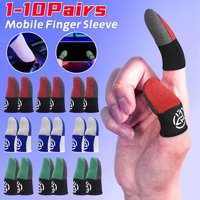 1-10Pairs Gamer Finger Sleeves Sweatproof Anti Slip Gamer Finger Covers Touch Screen Fingertips Sleeve For PUBG Mobile Game