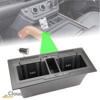 Chargeur sans fil pour voiture pour LR Defender 90 110 130 2020-2025 L663, accessoires, charge rapide pour téléphone portable, boîte de rangement centrale