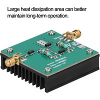 RF Broadband Amplifier 12VDC RF Power Wideband Amplifier Amplification Module 1-930MHz Working Frequency 2.0W RF Power Amplifier