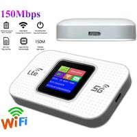 Portable 3000mAh 4G LTE Hotspot Router 150Mbps Universal Sim Card Pocket Mobile Hotspot Mini Pocket WiFi Router Travel Online