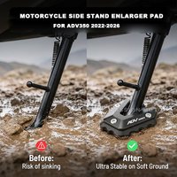For Honda ADV350 ADV 350 2022-2025 2026 Motorcycle Kickstand Side Stand Foot Extension Pad Anti-Slip Enlarged Base Accessories
