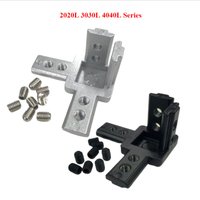 8Pcs Openbuilds 3-Way End Corner Bracket Connector for Aluminum Extrusion Profile 2020 3030 4040L Series V Slot with Screws