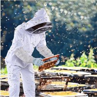 Professional Beekeeping Suit | Full-Body Protective Gear with Veil Hood | Breathable & Durable Fabric | Ideal for Urban Ag