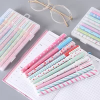 10Pcs/Set Cute Fresh Floral Gel Pens Set Kawaii Colorful Gel Pen Back to School Stationery Item for Outline DIY Drawing Painting