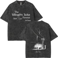 Washed Vintage Ethel Cain Willoughby Tucker Album Graphic T-shirt Men Women Retro Gothic Oversized T Shirt Fashion Streetwear