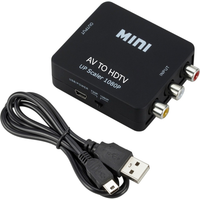 HD 1080P RCA AV To HD-compatible Composite Adapter Converter AV2HD Audio Video Cable CVBS AV Adapter with USB Cable