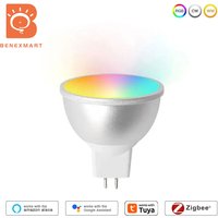 Benexmart Zigbee Smart Led Light Bulb MR16 12V RGBCW Dimmable Spotlighting Work with Tuya Homekit Alexa Google Home via M6 Hub