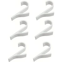 2-6pcs Hangers for Heated Towel Multi-Purpose Radiator Hooks Coat Clothes Hanger Scarf Rack Bath Hook