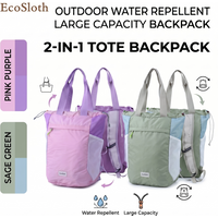 EcoSloth Foldable Tactical Backpack With Water Resistant & Large Capacity Airplane Travel Carbin Duffle Bag School Work Daypack