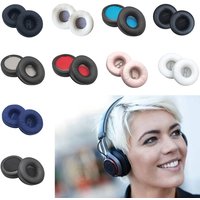 1Pair Replacement Earpads Cushion for Jabra Revo MOVE Wireless Headset Headphones Leather Earmuff Ear Cover Earcups
