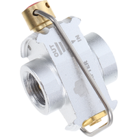 Flat Tank Adapter Flip Fuel Transfer Device Gas Refill Canister Valve Camping Saver Silver Fittings Fuel Canister Refill Adapter