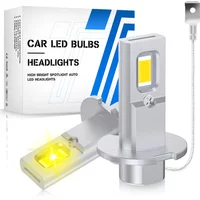 2x 3000K Golden Yellow H3 LED Headlight Bulb Canbus No Fan High Beam Car truck LED Fog Light Driving Lamp DRL 12V 12000LM 30W