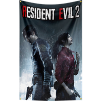 3x5 Ft R-Resident EvilS Flag Classic Horror Movie Flag Halloween Wall Hanging Banner Decor Movie Poster