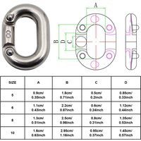 Marine Grade C Link Split Connectings Ship Anchors Chain Link 316 Steels Quality Chain Link Connector