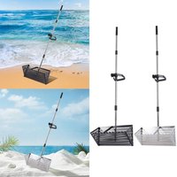 Sand Sift Rake Digging Sifting Sand Sift Rake Easy Grip Carbon Steel Sharp Tooth Sifter Detachable Structure for Outside Seaside