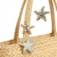 Bohemian Starfish Brooch Pins Set with Crystal & Pearl Beach Themed Jewelry for Women Perfect for Daily & Gifting