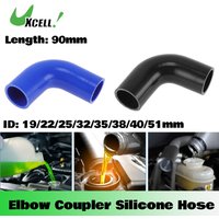 Uxcell 90 Degree Elbow Coupler Silicone Hose 19 to 51mm ID Intercooler Heater Turbocharger Air Intake Pipe Radiator Coolant Tube