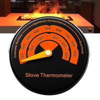 Magnetic Fireplace Fan Stove Thermometer For Log Wood Burner Barbecue Oven Stove Burn Indicator Temperature Gauge Meter Tool