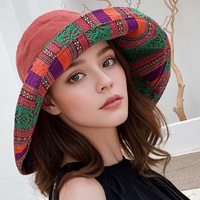 Women's Sun Hat Travel Casual Style Double sided Wearing Breathable Large brimmed Sunshade Hat Fashion Sunscreen Sun Hat