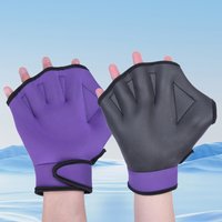 1 Pair Webbed Summer Swimming Gloves Snorkeling Aquatic Swim Training Hand Paddles Diving Accessories Water Sport