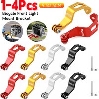 1-4PCS Bike Front Light Holder Bike Fork Mount Stand Adjustable For Flashlight Sport Camera Aluminum Alloy Bicycle Accessories