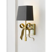 Retro Bow Bronze LED Wall Light Black Gold Fabric Shade 2026 Modern Home Decor For Bedroom Living Study Free DHL Shipping