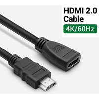 HDMI 2.0 Extension Cable 4K 60Hz HDMI Male to Female Extension Cord 4K HDMI Port Saver Extension HDMI Cable for PS5 Xbox PC HDTV