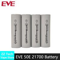 10-50pcs Original EVE 50E INR 21700 Battery 5000mAh CDR 15A 3.7V Rechargeable Lithium-ion Batteries 21700 Cell For Battery Pack