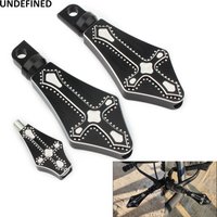 Motorcycle Cross Foot Pegs Footrests Shifter Peg for Harley Sportster 883 Dyna Street Bob Softail Fatboy Touring Bobber Chopper