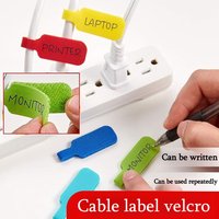 10/20pcs Colored Cable Ties for Cable Marking, Organization and Identification, Durable and Easy to Use, Capable of Writing Velc