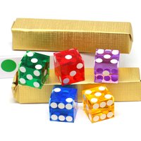 5pcs D6 Acrylic Right Angle Dice Board Game Dice Set Polyhedral Table Game Dice Role-Playing RPG Dice