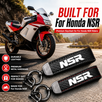 High-Grade Leather Motorcycle Keychain Holder Keyring Accessories For Honda NSR125 NSR 125 250 1988 1994 1993 1992 1991 1990